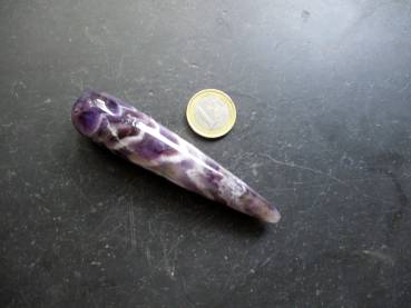 Preview: Massage Griffel, Amethyst Stab, Edelstein, Reiki, Meditation