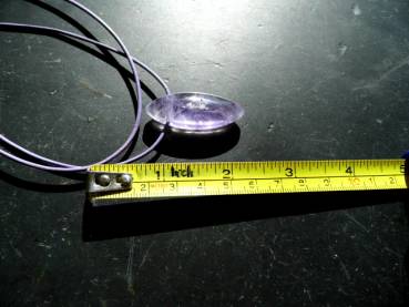 Anhänger, Amethyst, Tropfen, Navette, lila, Schmuck, Lederband, Silber