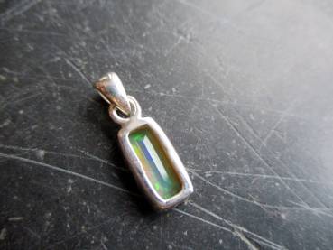 Preview: Anhänger, Sterlingsilber, Opal, Feueropal, schimmernd. Schmuck, Frauen, Mädchen