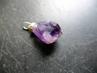 Preview: Anhänger, Sterlingsilber, Amethyst, natur, lila, Schmuck, Unisex
