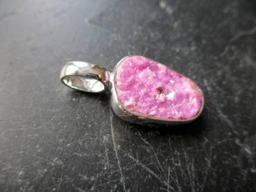 Preview: Anhänger, Sterlingsilber, Calcit, Kobalt Calcit, rosa, Schmuck, Frauen, Mädchen
