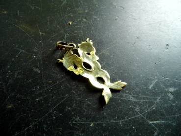 Preview: Anhänger, Drache, Bronze, goldfarben, Märchen, Schatz