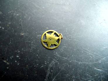 Preview: Edelweiss, Anhänger, Sterlingsilber, Silber, vergoldet, Blume, Schmuck, Kette, Dirndl, filigran