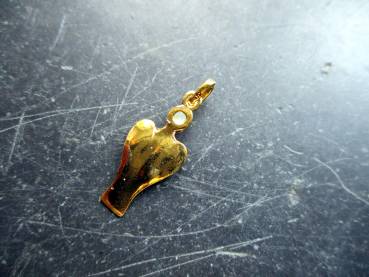 Anhänger, Engel, Sterlingsilber, vergoldet, Schmuckstein, Schmuck, Schutz, Frauen, Mädchen
