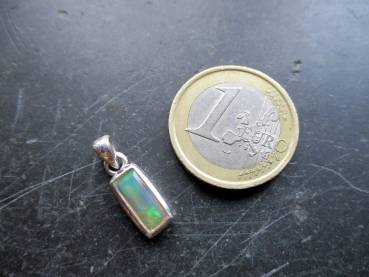 Preview: Anhänger, Sterlingsilber, Opal, Feueropal, schimmernd. Schmuck, Frauen, Mädchen
