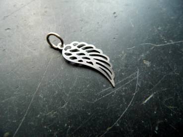 Anhänger, Sterlingsilber, Flügel, groß, Engel, Schutz, Frauen, Mädchen