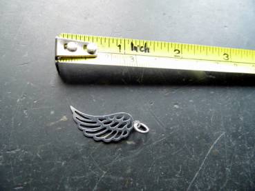 Anhänger, Sterlingsilber, Flügel, groß, Engel, Schutz, Frauen, Mädchen
