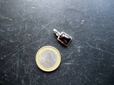 Preview: Anhänger, Sterlingsilber, teilweise vergoldet, Granat, rot, Schmuck, Frauen