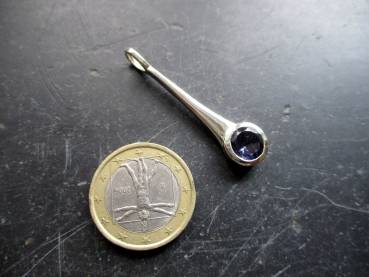 Preview: Anhänger, Iolith, Sterlingsilber, facettiert, Stab, Schmuck, Frauen