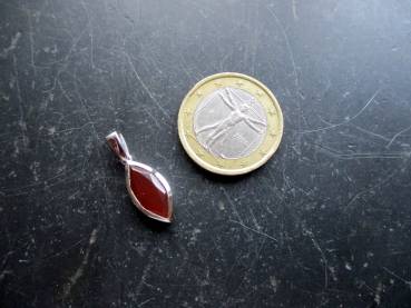 Preview: Anhänger, Karneol, Sterlingsilber, orange, Raute, facettiert, Schmuck, Frauen, Mädchen