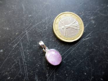 Anhänger, Sterlingsilber,  Silber, Kunzit, rosa, Frauen Schmuck, selten