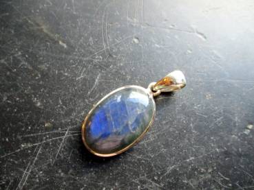 Preview: Silberanhänger, Anhänger, Labradorit, blau, Schimmer, Schmuck, Unisex