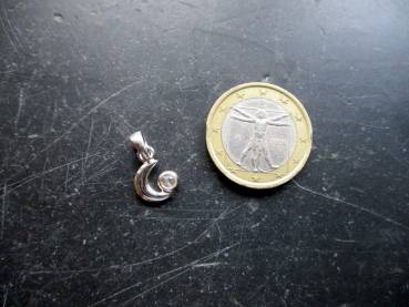 Preview: Anhänger, Sterlingsilber, Mond, Mondstein, klein, Amulett, Intuition, Magie