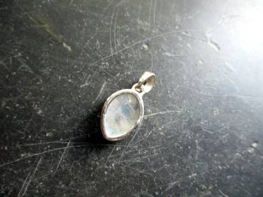 Preview: Anhänger, Sterlingsilber, Mondstein, schillernd, rau, Schmuck, Frauen