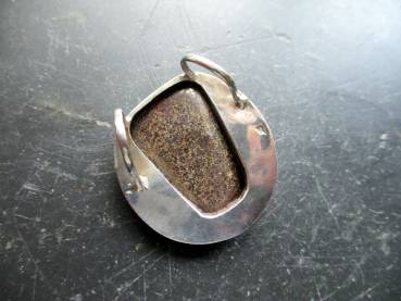 Preview: Anhänger, Sterlingsilber, Opal, irisierend, Opalanhänger, Schmuck, Anhänger XXL