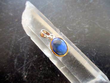 Anhänger, Sterlingsilber, teilweise vergoldet, Opal, schwarz, Schmuck,  Unisex