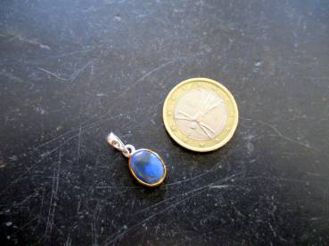 Anhänger, Sterlingsilber, teilweise vergoldet, Opal, schwarz, Schmuck,  Unisex