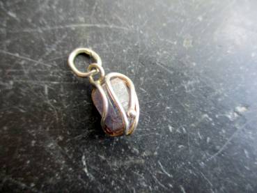 Preview: Anhänger, SterlingSilber, Rubin, roh, natur, dunkelrot, Schmuck, Unisex