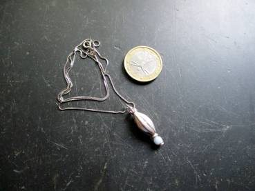 Preview: Kette, Sterlingsilber, Anhänger, Olive, Aquamarin, Schmuck, Frauen, Mädchen