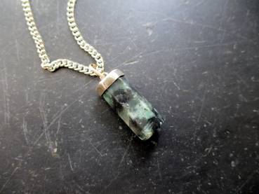 Preview: Anhänger, Sterlingsilber, Silber, Smaragd, grün, Männer, Schmuck, Smaragd Anhänger