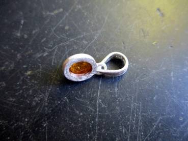 Anhänger, Sterlingsilber, vergoldet,Turmalin, hellrosa, zierlich, Schmuck, Frauen