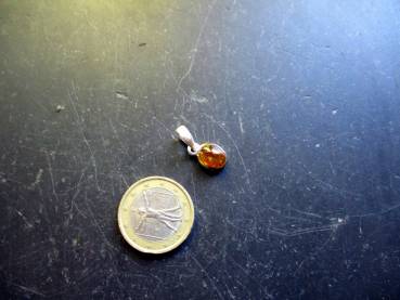 Anhänger, Sterlingsilber, vergoldet,Turmalin, hellrosa, zierlich, Schmuck, Frauen