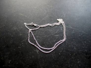 Preview: Kette, Silberkette, Ankerkette, fein, Gliederkette, Sterlingsilber, 50 cm