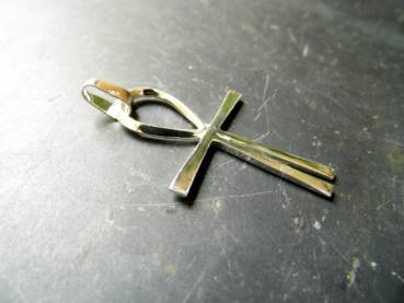 Anhänger, Kreuz, Atlantiskreuz, Ankh, Sterlingsilber, maxi, Schutz