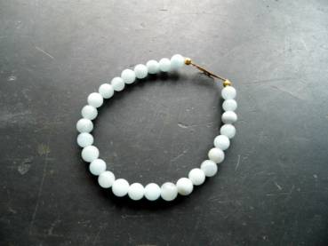 Armband, Symbolarmband, Aquamarin, Engel, Flügel, Silber, vergoldet