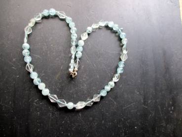 Preview: Aquamarin, Kette, hellgrün, Sterlingsilber, Schmuck, Frauen