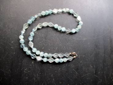 Aquamarin, Kette, hellgrün, Sterlingsilber, Schmuck, Frauen