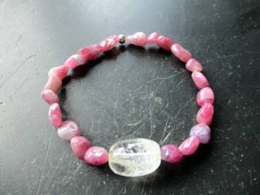 Armband, Rubin, Kugel, Bergkristall,  Schmuck, Frauen