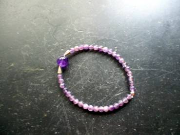 Preview: Armband, Amethyst, Sterlingsilber, Kegel, lila, Schmuck, Frauen
