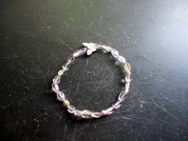 Preview: Armband, Symbolarmband, Ametrin, helllila, Schmetterling, Silber, Unisex