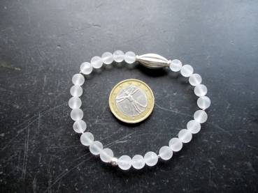 Preview: Armband, Bergkristall, Sterlingsilber, Silber, weiß, Braut, Schmuck