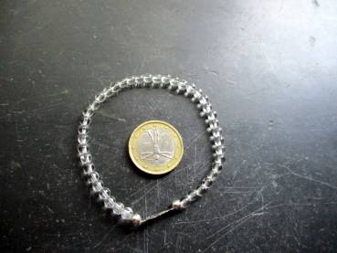 Preview: Armband, Symbol Armband, Bergkristall, Sterlingsilber, Hand von Fatima, Schutz