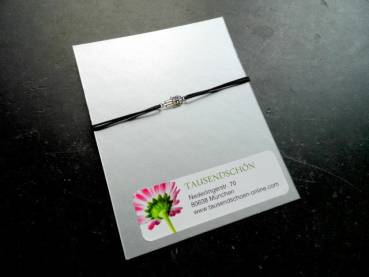 Preview: Armband, Symbol Armband, Hand von Fatima, Sterlingsilber, Gummi, verstellbar