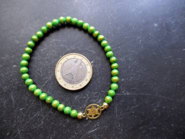 Armband,Symbolarmband, Mashan Jade, Sterlingsilber, vergoldet,Baum des Lebens