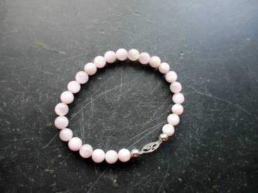 Preview: Armband, Symbolarmband, Rosenquarz, Rose, Sterlingsilber, Schmuck, Frauen