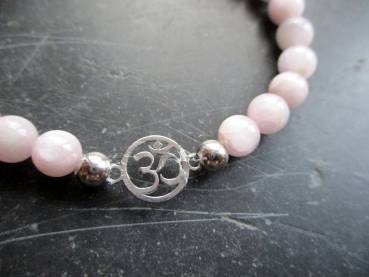 Preview: Armband, Symbolarmband, Kunzit, rosa, OM, Steringsilber, Schmuck