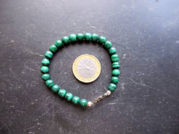 Preview: Armband, Malachit, grün, Sterlingsilbe, Edelweiß, Symbolarmband, Tracht, Dirndl