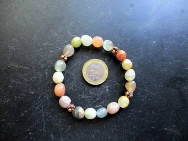 Preview: Armband, Mondstein, bunt, Kupfer, Schmuck, Frauen