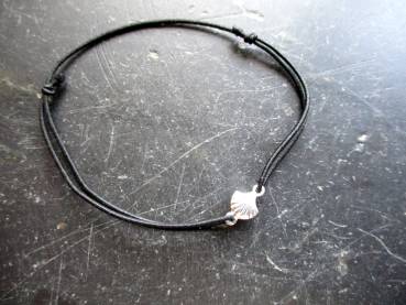 Armband, Symbolarmband, Venus Muschel, Sterlingsilber, Gummi, Schmuck, Frauen, Mädchen