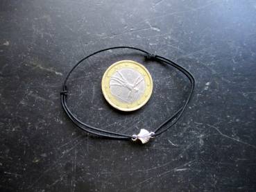 Preview: Armband, Symbolarmband, Venus Muschel, Sterlingsilber, Gummi, Schmuck, Frauen, Mädchen