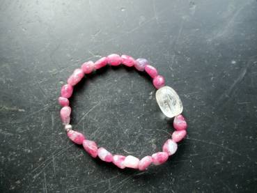 Preview: Armband, Rubin, Kugel, Bergkristall,  Schmuck, Frauen