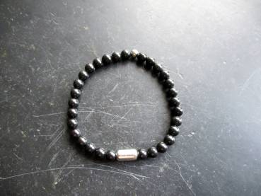 Preview: Armband, Schungit, schwarz, Sterlingsilber, Schmuck, Frauen