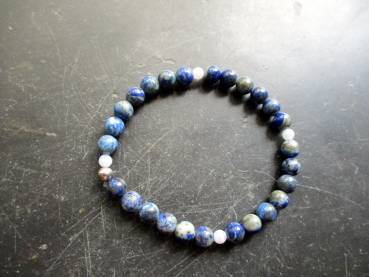 Preview: Armband, Sodalith, blau, Männer, Schmuck, Biker