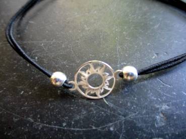 Armband, Symbolarmband, Sonne, Sterlingsilber, Gummi, Frauen, Mädchen, verstellbar