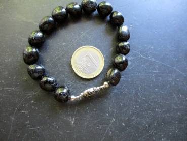 Preview: Armband, Turmalin, schwarz, Steuerrad, Schmuck, Männer