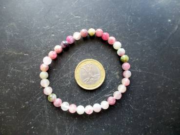 Preview: Armband, Turmalin, Turmalin bunt, Unisex, Wassermelonenturmalin, facettiert